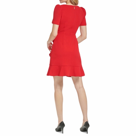 Karl Lagerfeld Paris Ruffled A-Line Dress Size 8 - Picture 3 of 8